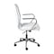 Flash Furniture White LeatherSoft Office Chair with Chrome Arms GO-21111B-WH-CHR-GG - alternate 4
